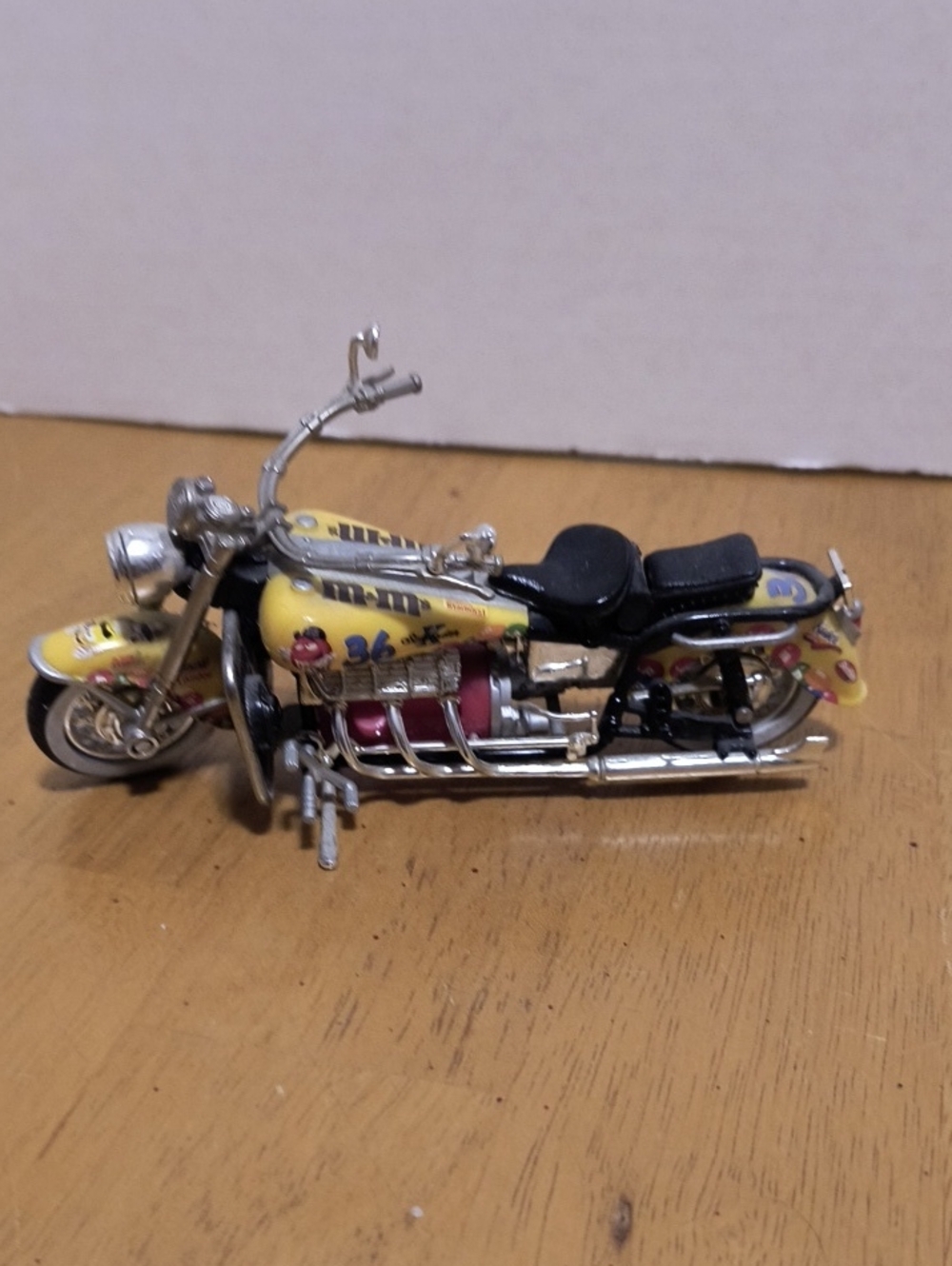 Decorative Toy M &M Motorcycle Chopper 6inch B6